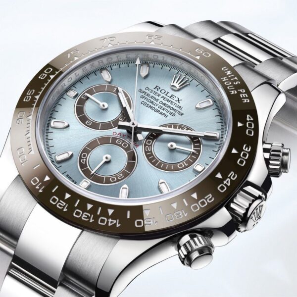 Rolex Daytona Cosmograph Stainless Steel Sky Blue Dial Japanese Automatic Mens Watch firstcopy