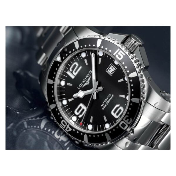 Longines HydroConquest firstcopy Silver Black Dial Premium Automatic Men’s Watch
