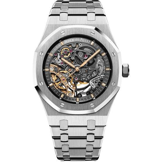 Audemars Piguet Royal Oak Open Worked Silver Skeleton Dial Automatic Men’s - Watch Studio