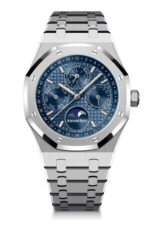 Audemars Piguet Perpetual Calendar Silver Blue Men’s Sports Firstcopy Watch