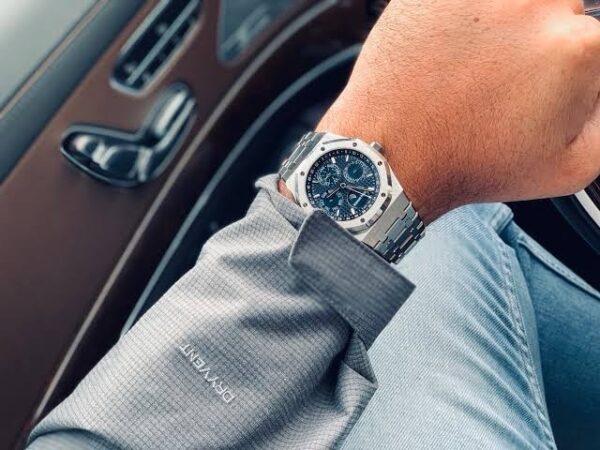 Audemars Piguet Perpetual Calendar Silver Blue Men’s Sports Firstcopy Watch