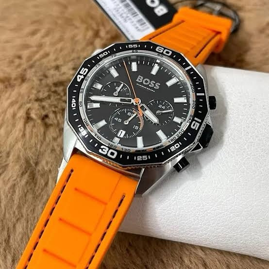 Hugo Boss 1513970 Men’s Sports Orange Silicon Firstcopy Replica Watch