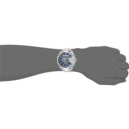 Diesel Mega Chief firstcopy DZ4417 Silver Blue Chronograph Men’s Watch