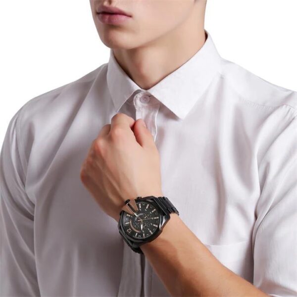 Diesel Mega Chief firstcopy DZ4318 Black Chronograph Men’s Watch