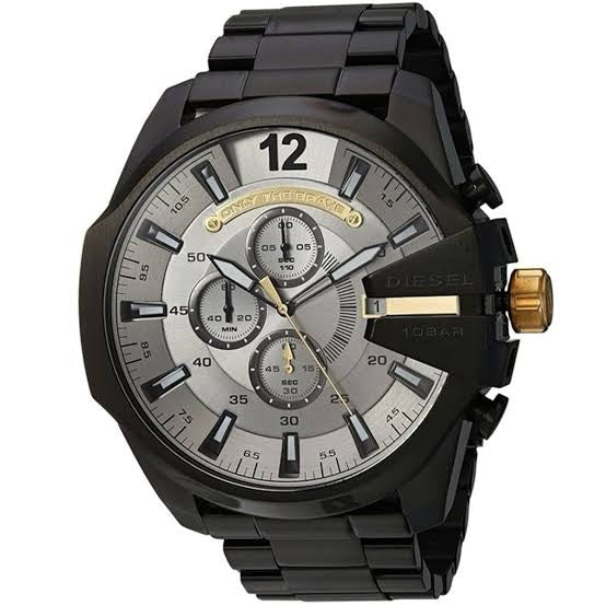 Diesel Mega Chief firstcopy DZ4379 Black & Grey Chronograph Men’s Watch