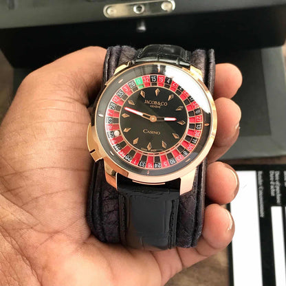Jacob & Co Casino Tourbillon Rose Gold Men’s Sports Firstcopy Replica ETA Watch