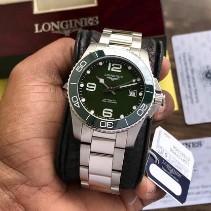 Longines HydroConquest firstcopy Stainless Steel Automatic Green Dial Men’s Watch