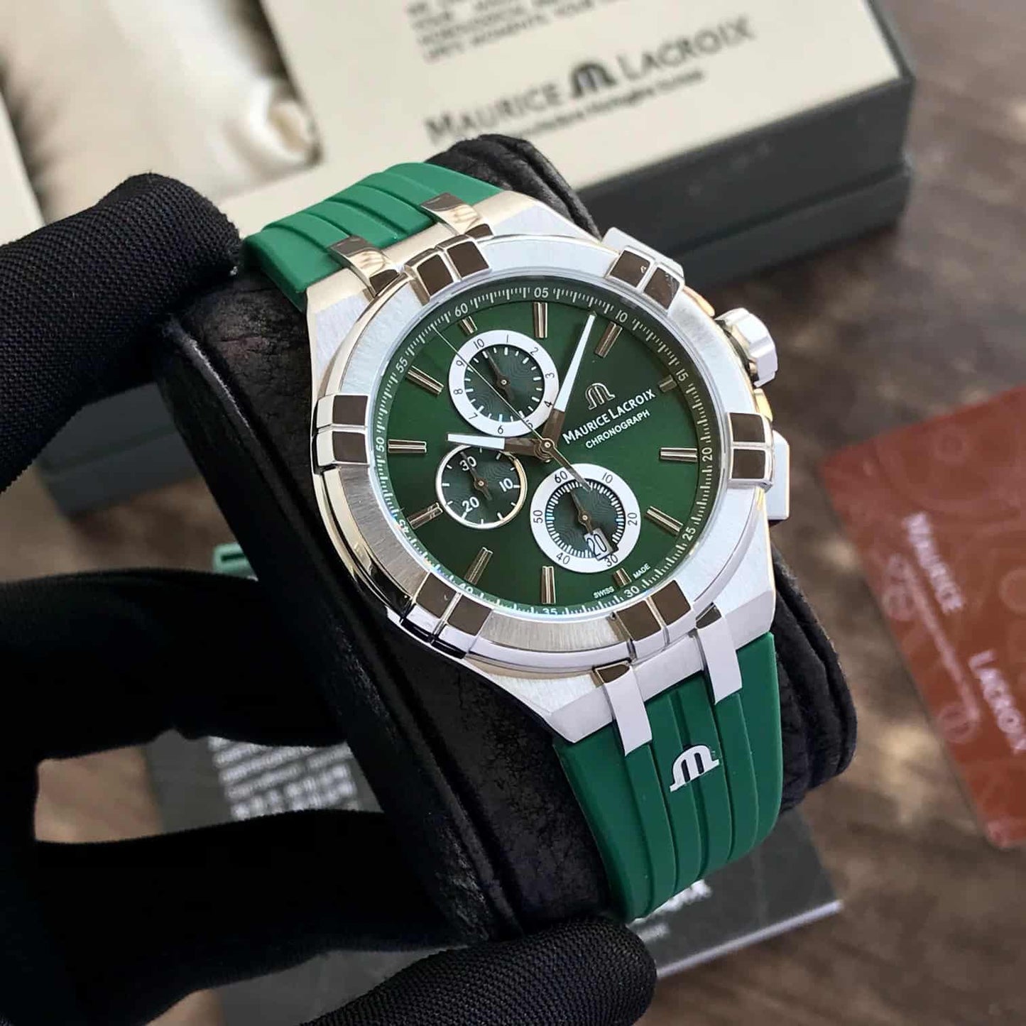Maurice Lacroix Aikon firstcopy Green Quartz Chronograph Men’s Watch