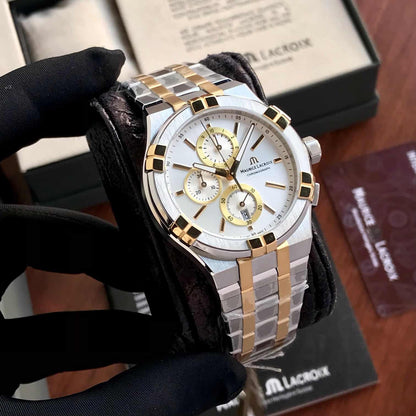 Maurice Lacroix Aikon firstcopy Two Tone Quartz Chronograph Men’s Watch