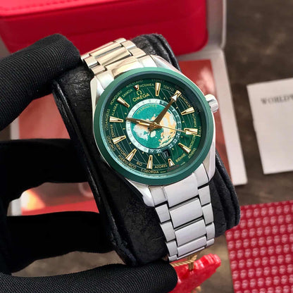 Omega Aqua Terra firstcopy 43mm GMT Worldtimer Co-Axial Automatic Men’s Watch