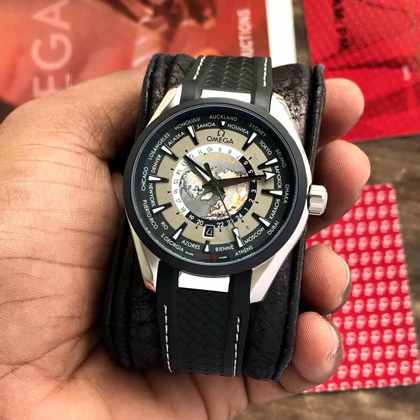 Omega Aqua Terra firstcopy World Map Dial Automatic Men’s Watch