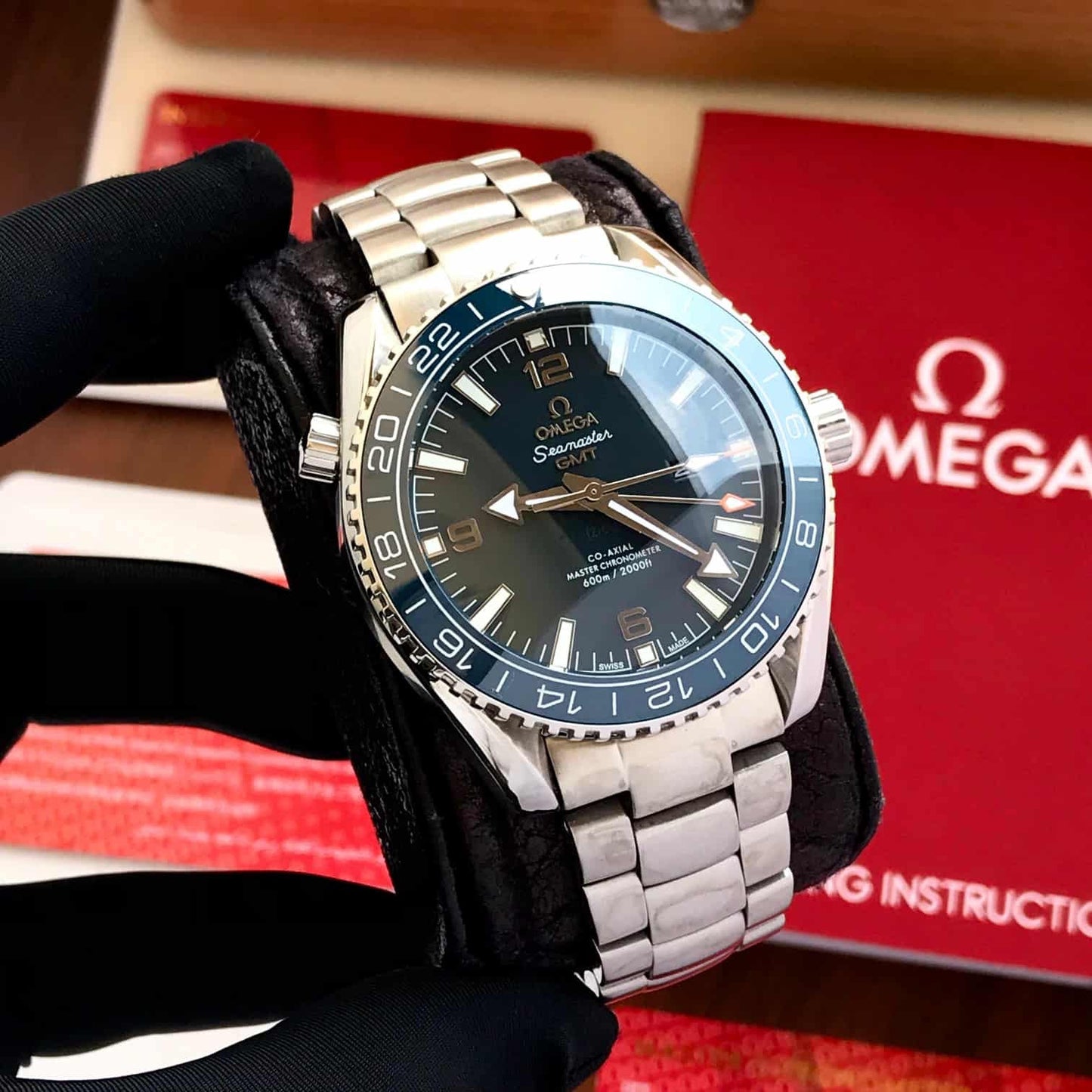 Omega Planet Ocean firstcopy GMT Silver Blue Dial Japanese Automatic Men’s Watch