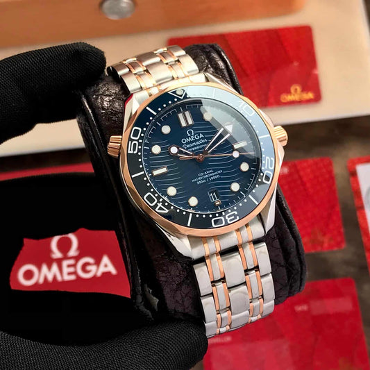 Omega Seamaster firstcopy Two Tone Blue Dial Automatic Men’s Watch