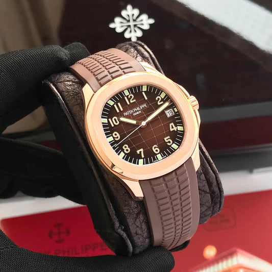 Patek Philippe Aquanaut 5167R firstcopy Rosegold Brown Dial Swiss ETA Automatic Men’s Watch
