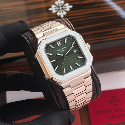 Patek Philippe Cubitus firstcopy Stainless Steel Olive Green Dial Men’s Watch