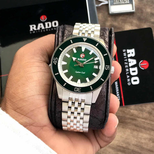 Rado Captain Cook firstcopy Silver Green Dial Premium Automatic Men’s Watch