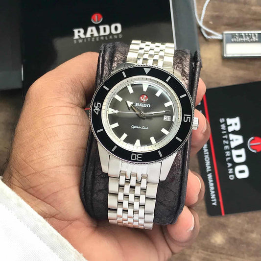 Rado Captain Cook firstcopy Silver Grey Dial Automatic Men’s Watch