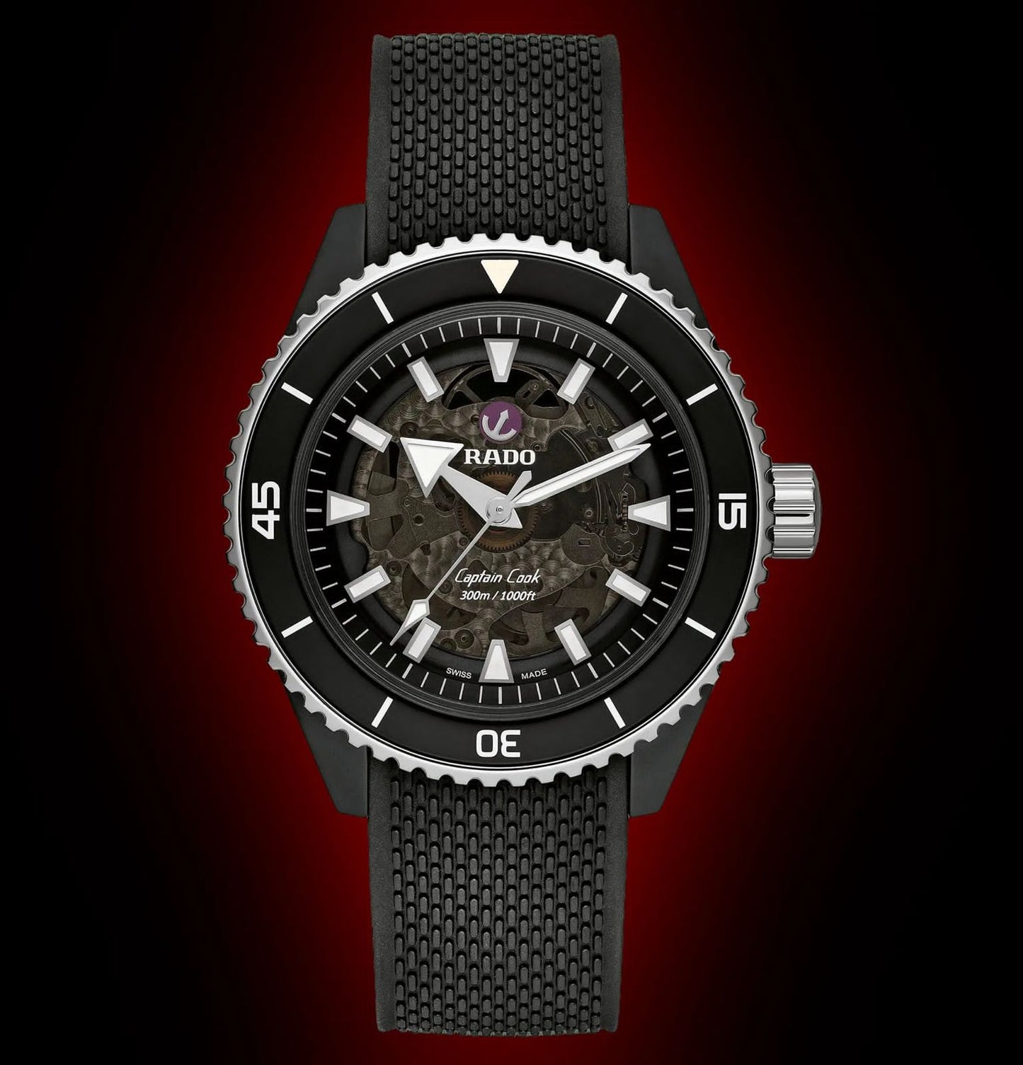 Rado Captain Cook 3212 Black Dial High Tech Ceramic