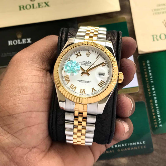 Rolex Datejust 41 Stainless Steel Two Tone Japanese Automatic Mens Watch firstcopy