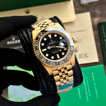 Rolex GMT Master Full Gold Swiss ETA 3255 Clean Automatic firstcopy Watch