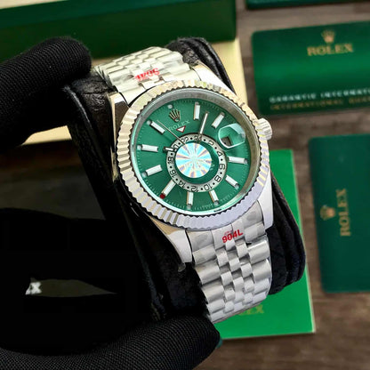 Rolex Sky-Dweller Silver Green Dial Automatic firstcopy Watch