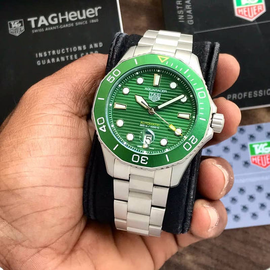 Tag Heuer Carrera Aquaracer Green Dial Special Edition Automatic Mens Watch firstcopy