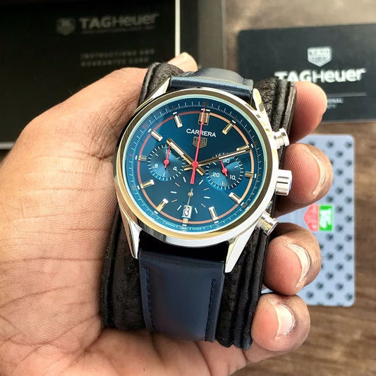 Tag Heuer Carrera Japanese Machinery Blue Dial Mens Watch firstcopy