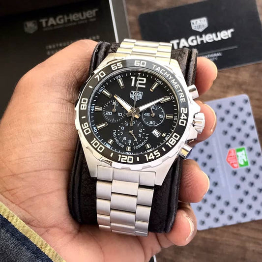 Tag Heuer Formula 1 Stainless Steel Black Dial Chronograph Limited Edition Mens Watch firstcopy