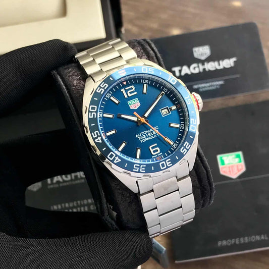 Tag Heuer Formula 1 Stainless Steel Blue Dial Automatic Mens Watch firstcopy