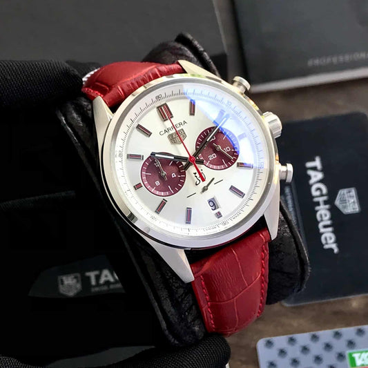 Tag Heuer Grand Carrera Chronograph Silver 5N Limited Edition Mens Watch firstcopy