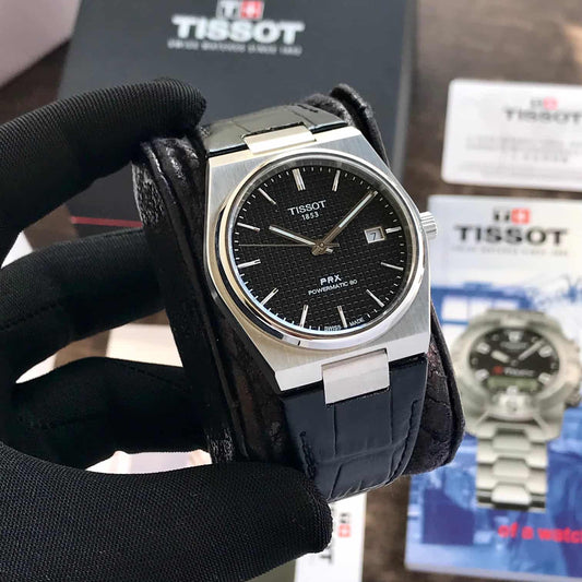 Tissot PRX Powermatic 80 Black Leather Automatic Authentic firstcopy Watch