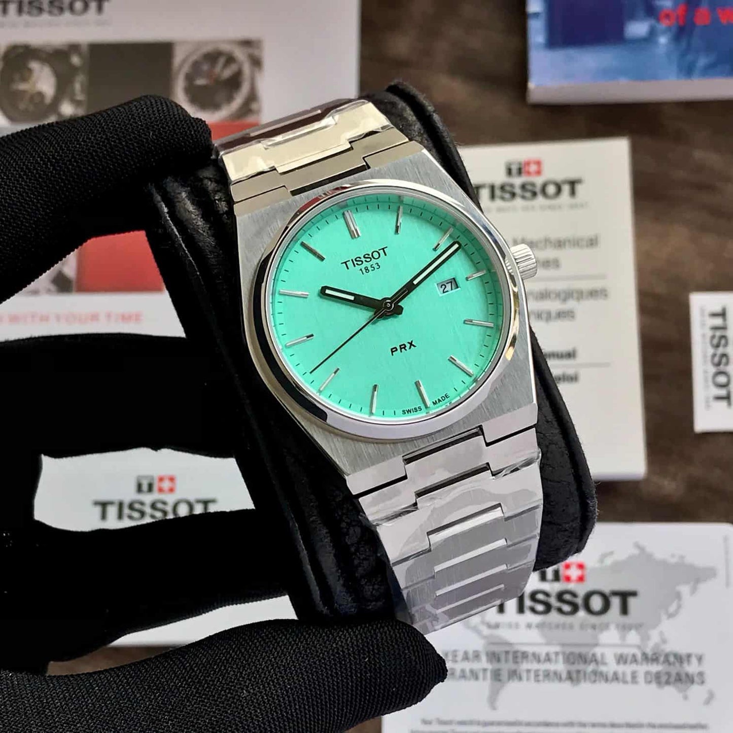 Tissot PRX T-Classic firstcopy Tiffany Mint Japanese Quartz Stainless Steel Watch